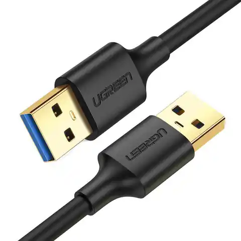 ⁨Kabel USB 3.0 A-A UGREEN 3m (czarny)⁩ w sklepie Wasserman.eu