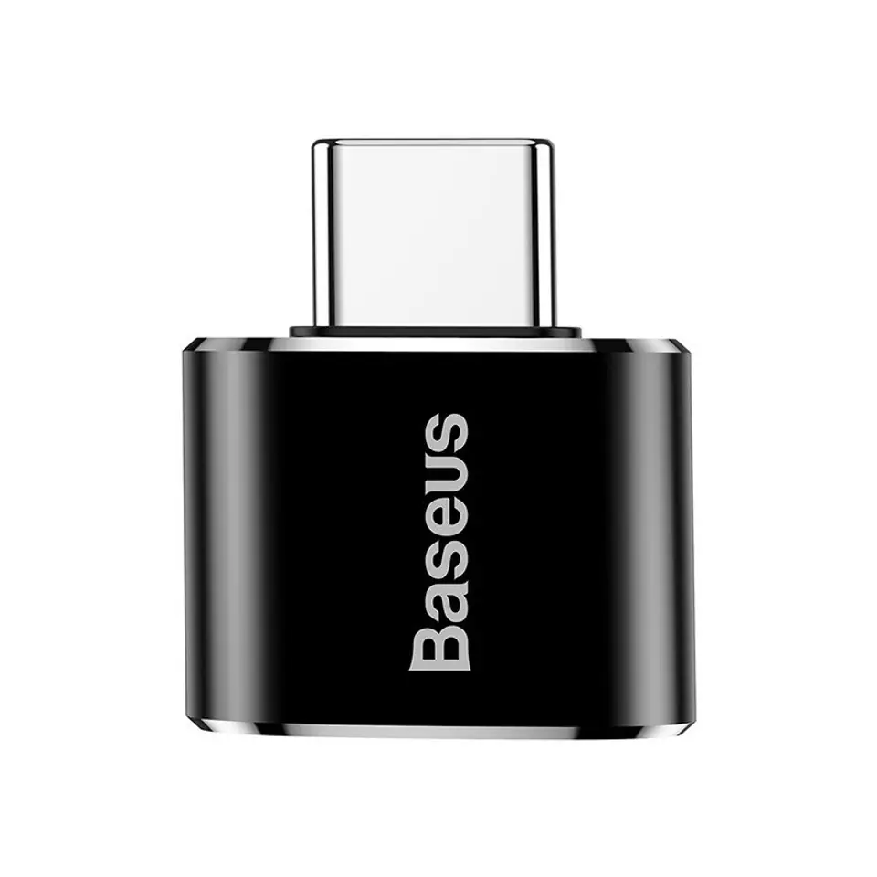 ⁨Baseus USB to USB Type-C 2.4A Adapter (Black)⁩ at Wasserman.eu