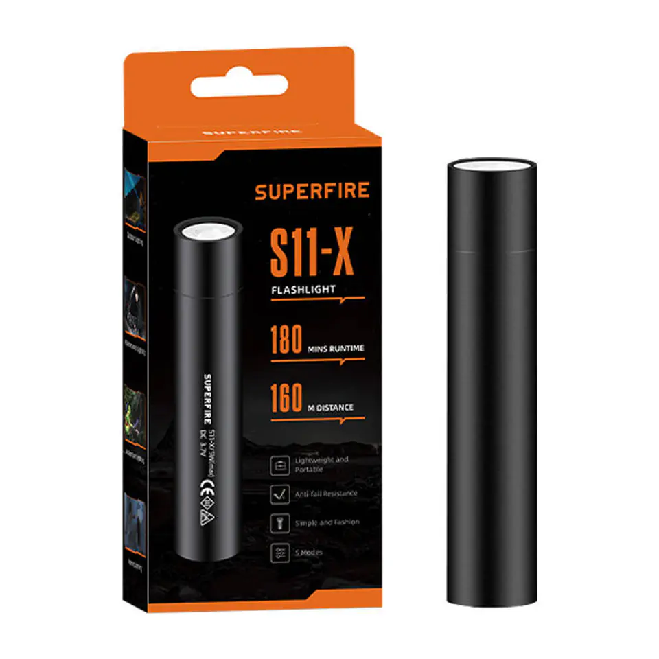 Latarka Superfire S11-X, 700lm, USB w sklepie Wasserman.eu