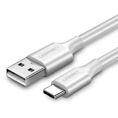 ⁨Kabel USB do USB-C QC3.0 UGREEN US2871m (biały)⁩ w sklepie Wasserman.eu
