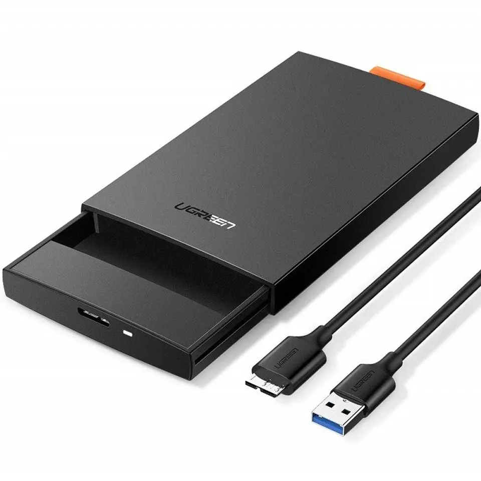 ⁨External enclosure 2.5" UGREEN SATA SSD/HDD (Black)⁩ at Wasserman.eu