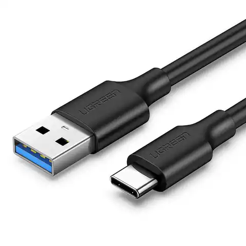 ⁨Kabel USB do USB-C 3.0 UGREEN 	US184 1.5m (czarny)⁩ w sklepie Wasserman.eu