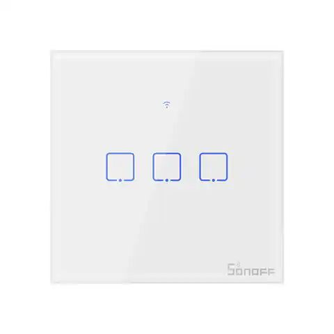 ⁨Dotykowy włącznik światła WiFi Sonoff T0 EU TX (3-kanałowy)⁩ w sklepie Wasserman.eu