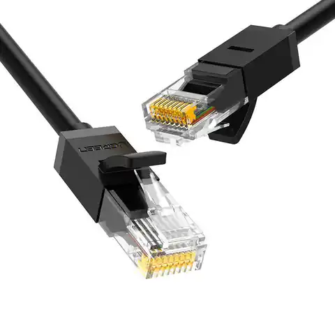 ⁨Kabel sieciowy UGREEN Ethernet RJ45, Cat.6, UTP, 2m (czarny)⁩ w sklepie Wasserman.eu