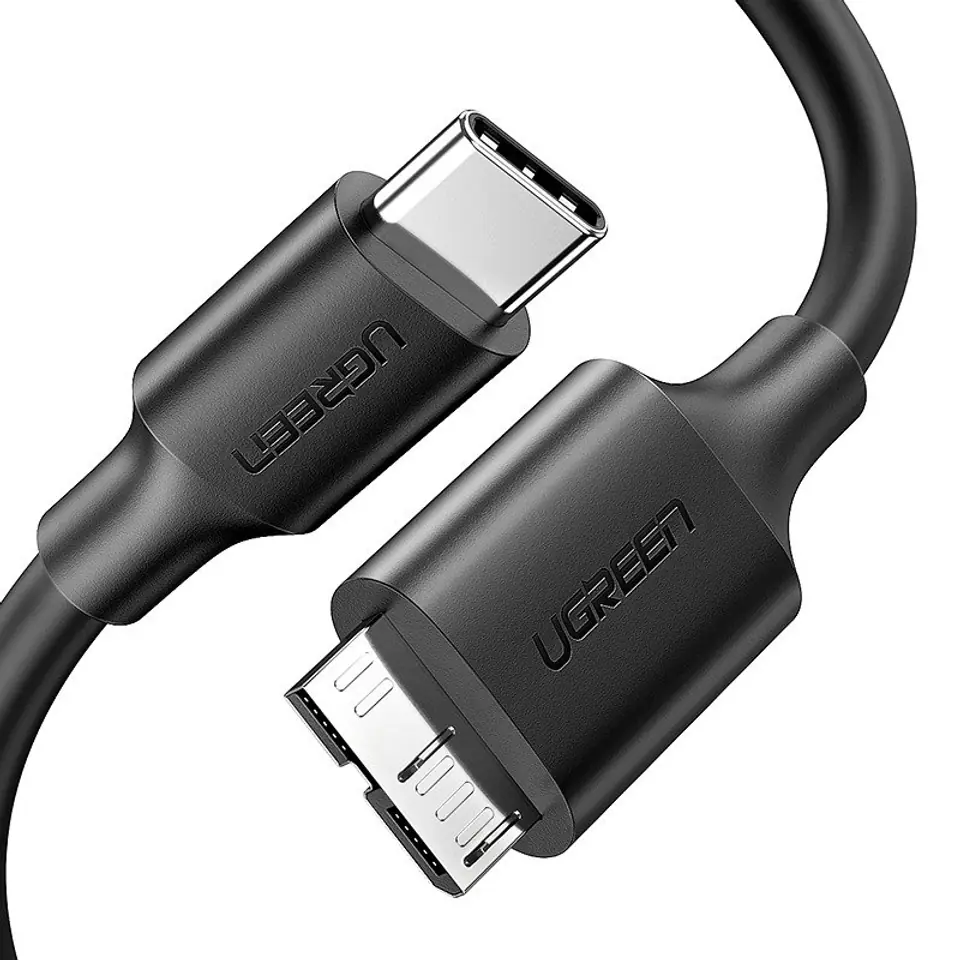 ⁨USB 3.0 - USB-C UGREEN 1m Micro-B Cable (Black)⁩ at Wasserman.eu