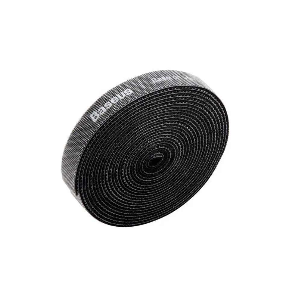 ⁨Velcro tape , cable organizer Baseus Rainbow Circle Velcro Straps 3m (black)⁩ at Wasserman.eu