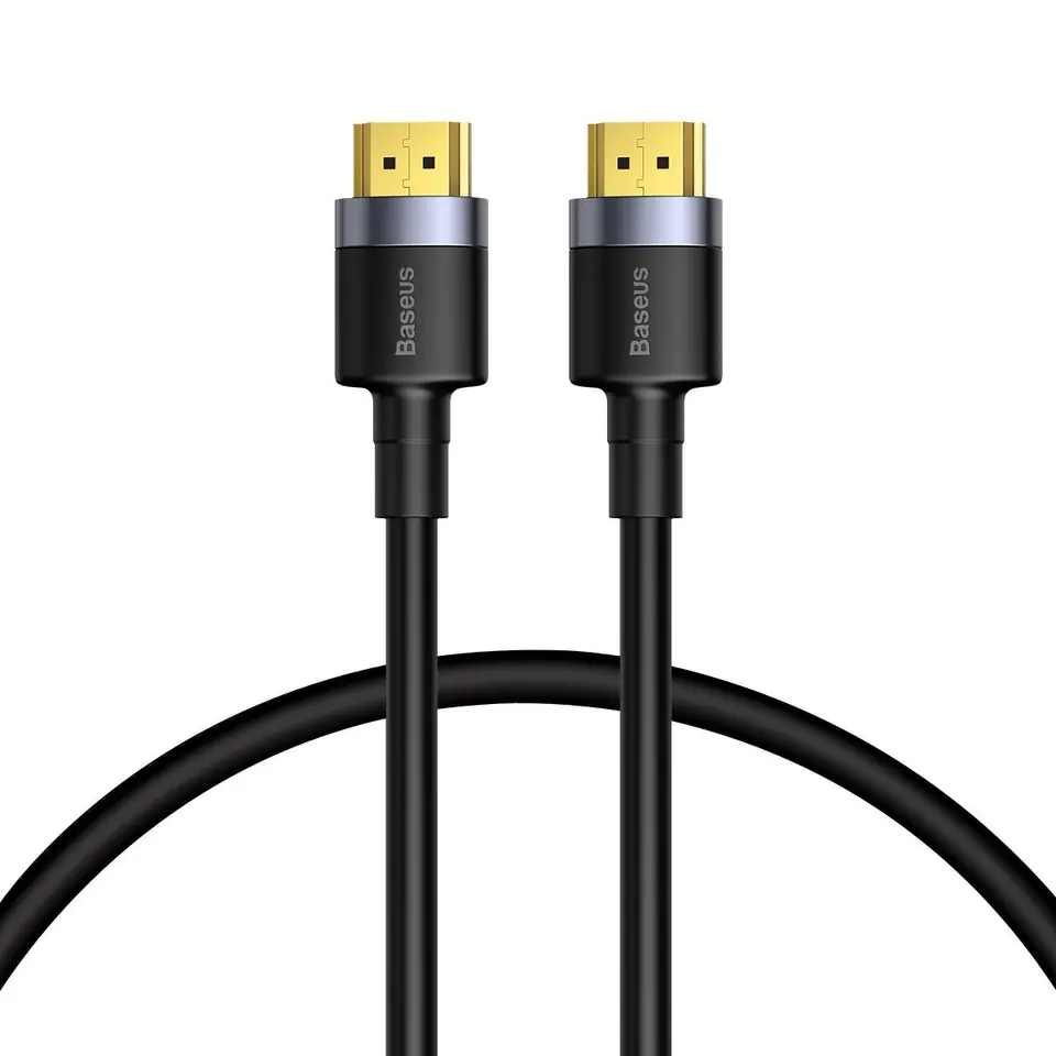 ⁨Kabel HDMI 2.0 Baseus Cafule, 4K, 3D, 1m (czarno-szary)⁩ w sklepie Wasserman.eu