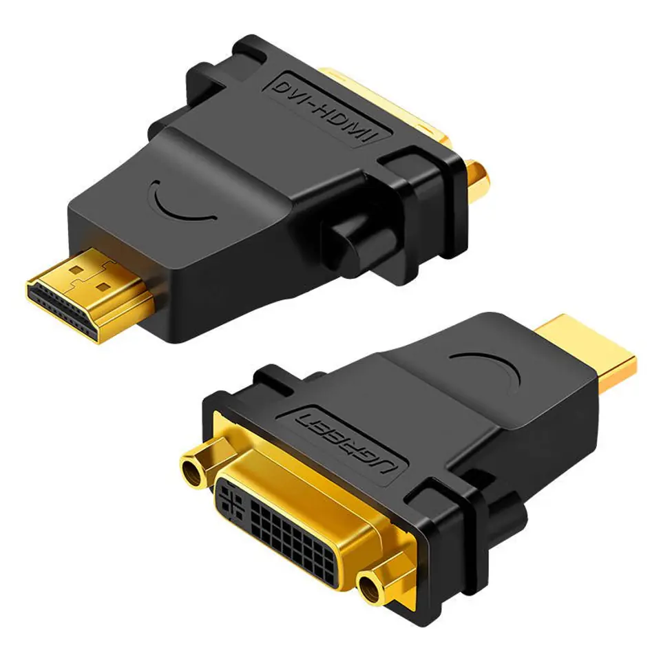 ⁨Adapter HDMI - DVI UGREEN 20123 (czarny)⁩ w sklepie Wasserman.eu