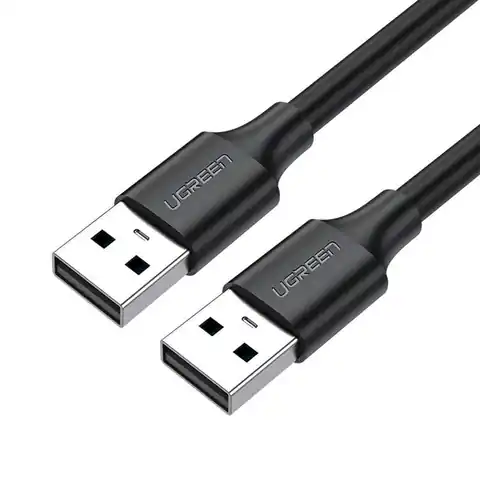 ⁨USB 2.0 M-M Cable UGREEN US102 3m (Black)⁩ at Wasserman.eu