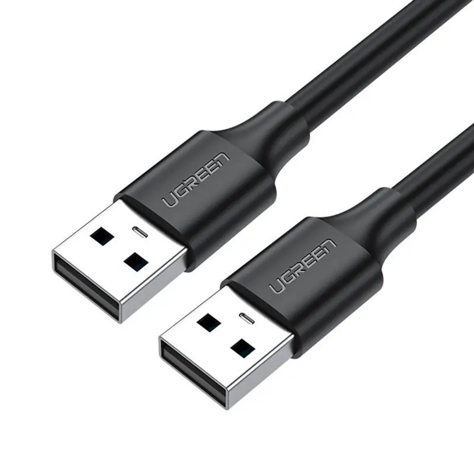 ⁨Kabel USB 2.0 M-M UGREEN US102, 1m (czarny)⁩ w sklepie Wasserman.eu