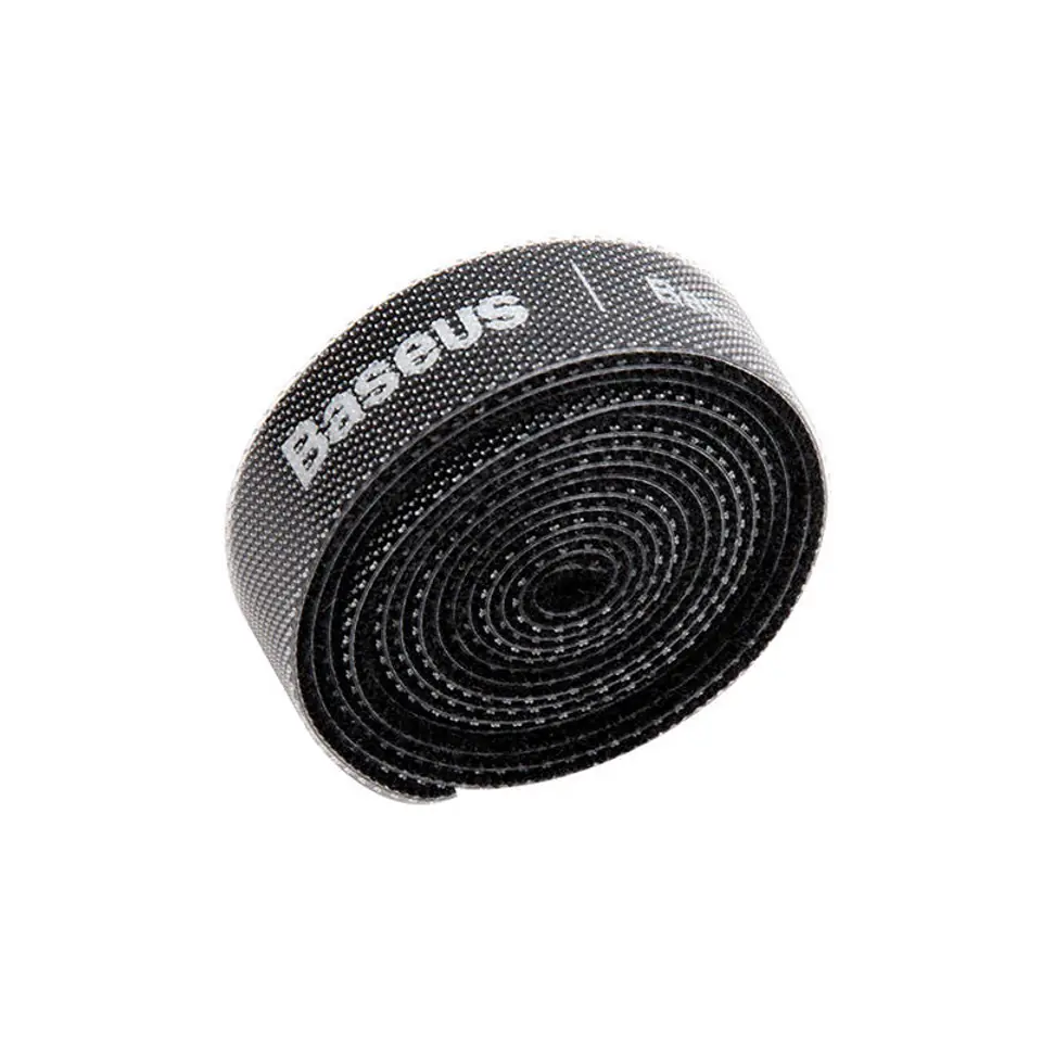 ⁨Velcro tape , cable organizer Baseus Colourful Circle Velcro Straps 1m (black)⁩ at Wasserman.eu