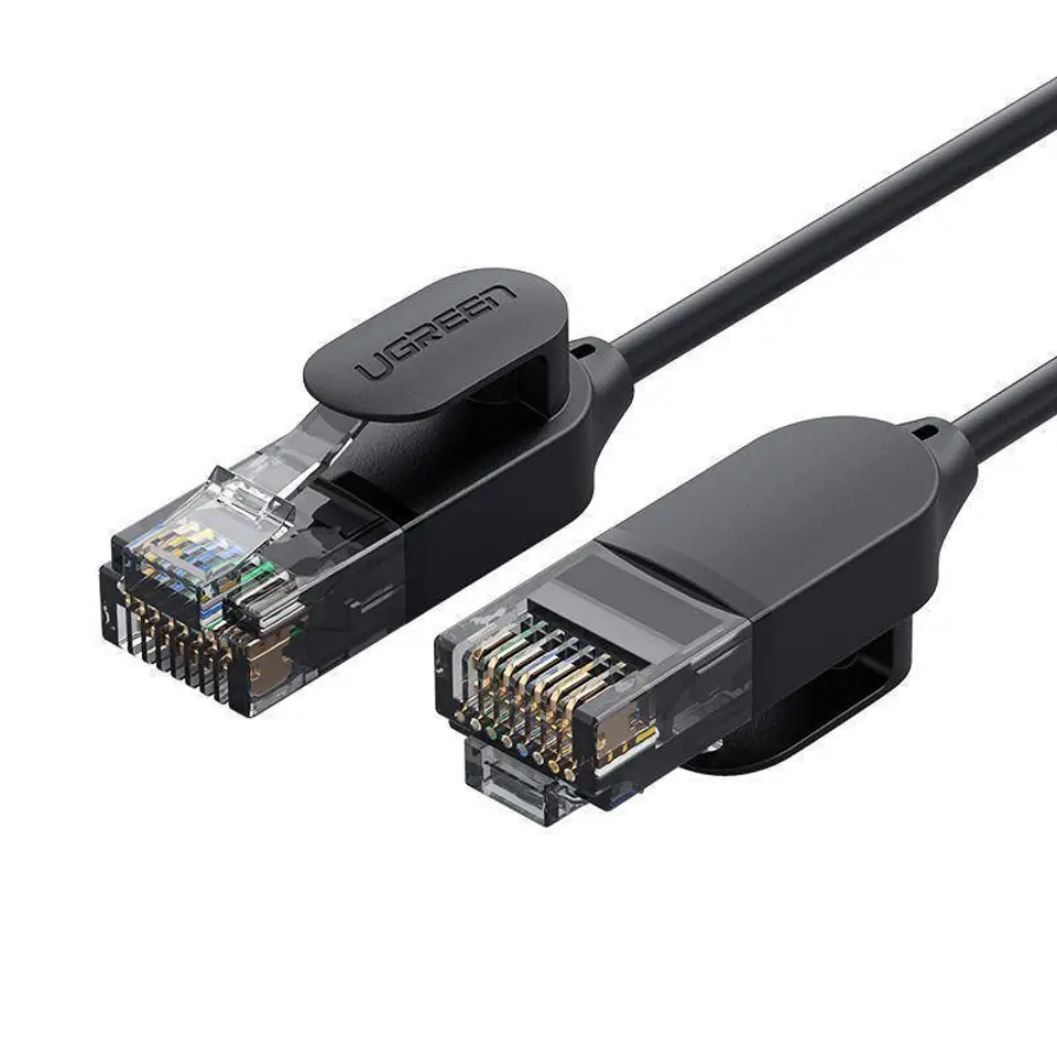 ⁨UGREEN NW122 Ethernet RJ45 network cable, Cat.6A, UTP, 10m (black)⁩ at Wasserman.eu