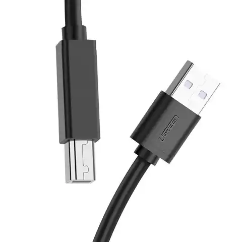⁨Aktywny kabel USB 2.0 A-B UGREEN US122 do drukarki, 15m (czarny)⁩ w sklepie Wasserman.eu