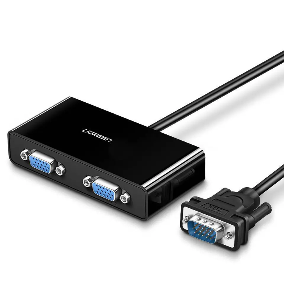 ⁨UGREEN 40254 Video splitter VGA to 2x VGA - 1m (black)⁩ at Wasserman.eu