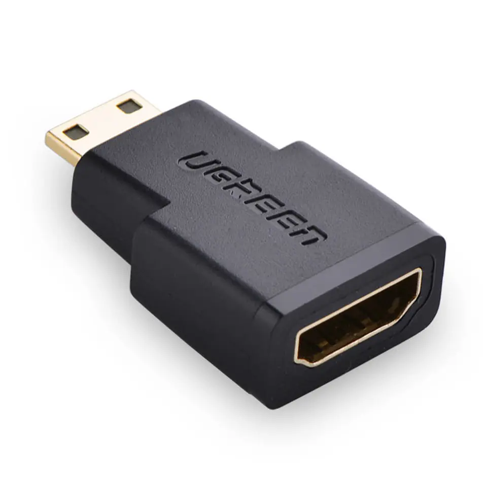 ⁨Adapter mini HDMI - HDMI UGREEN 20101 (czarny)⁩ w sklepie Wasserman.eu