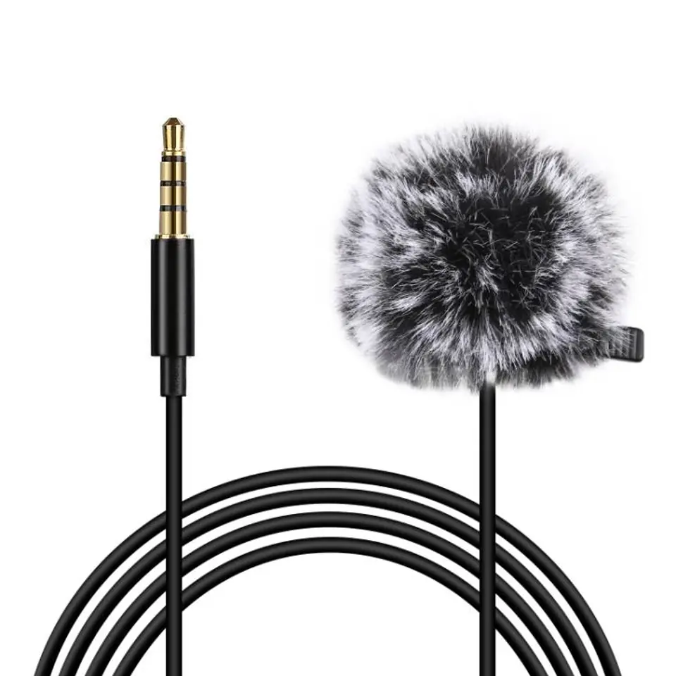 ⁨Puluz Microphone Lavalier Jack with Clip 1.5m 3.5mm Jack PU424⁩ at Wasserman.eu