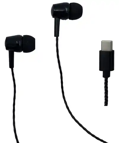 ⁨Słuchawki USB-C Magicsound z mikrofonem (czarny)⁩ w sklepie Wasserman.eu