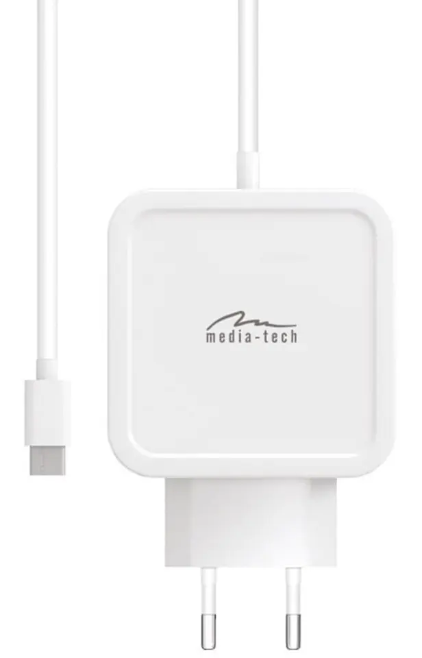 Automatic, universal 65W USB-C Media-Tech power supply at Wasserman.eu
