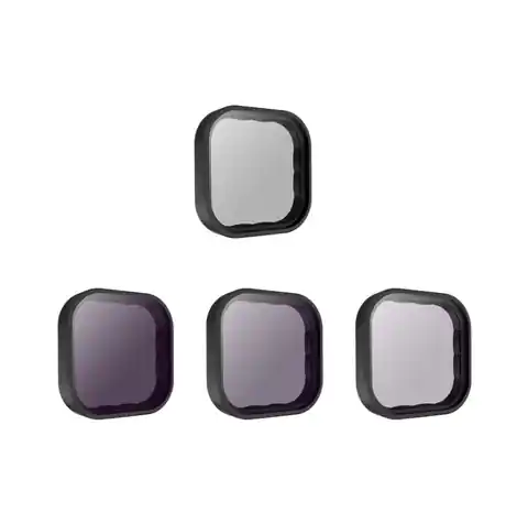 ⁨Zestaw 4 filtrów Telesin CPL+ND 8/16/32 do GoPro Hero 11 / 10 / 9 (GP-FLT-903)⁩ w sklepie Wasserman.eu