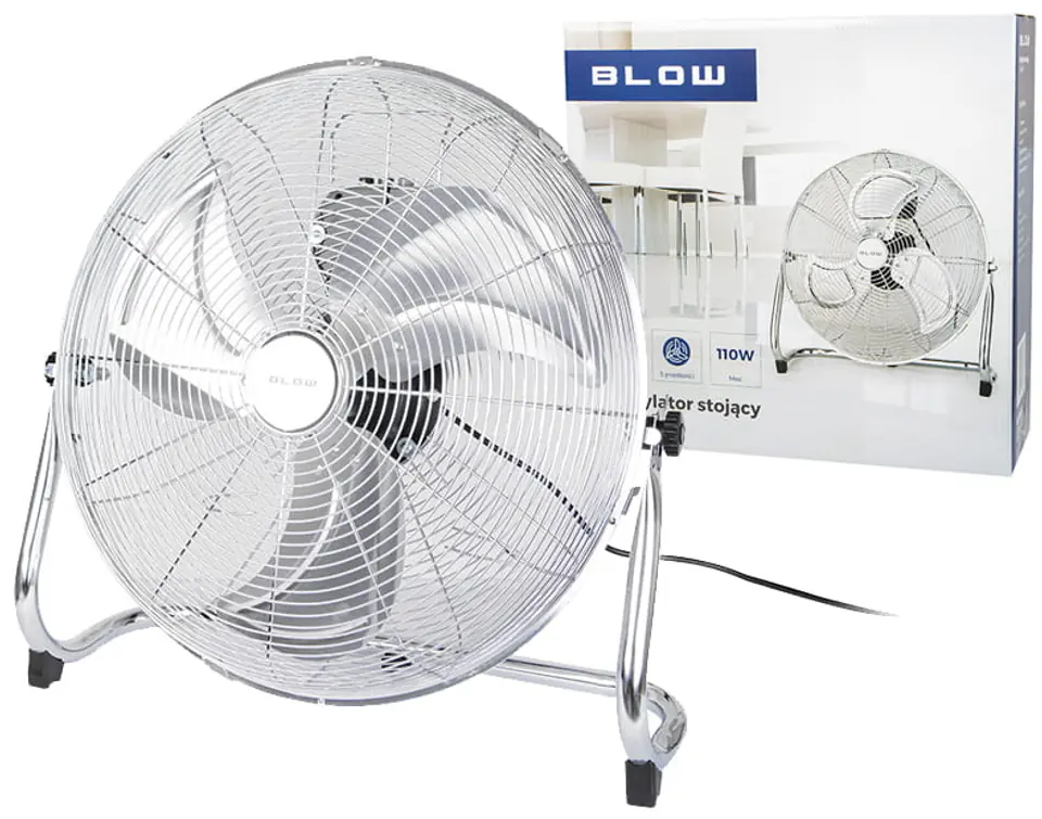 ⁨Wentylator podłogowy 18" 45cm 110W Cylkulator⁩ w sklepie Wasserman.eu