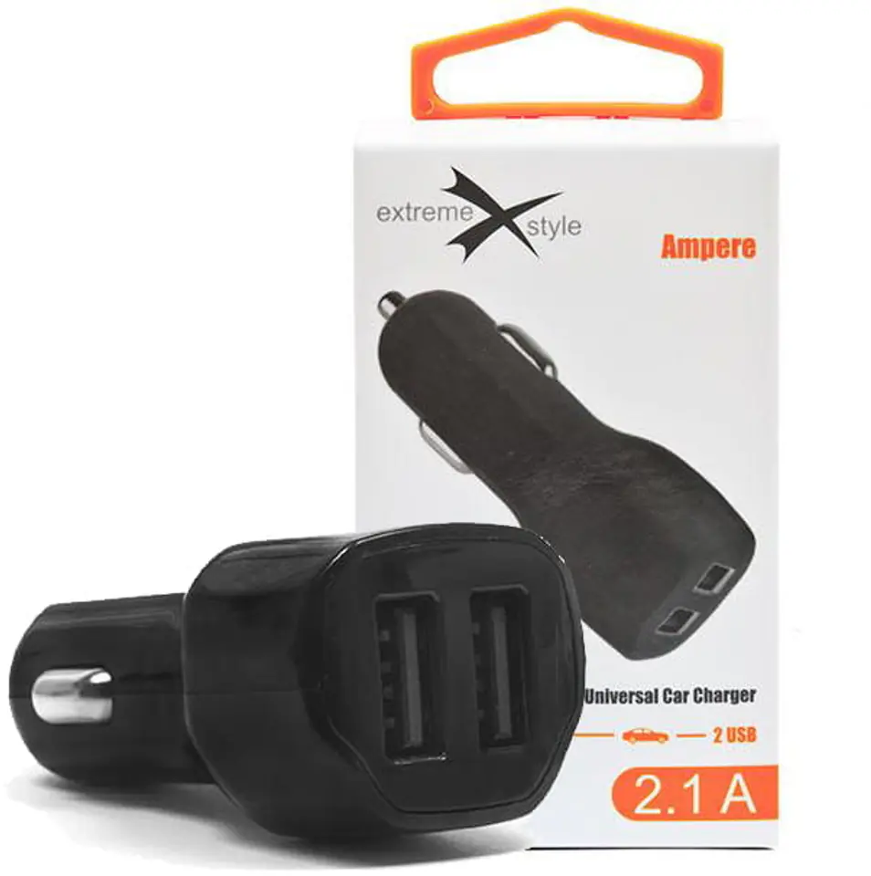 2 x USB eXtreme 2.1A car charger at Wasserman.eu