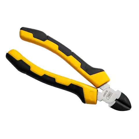 ⁨Side cutting pliers Deli Tools EDL2207, 7" (yellow)⁩ at Wasserman.eu