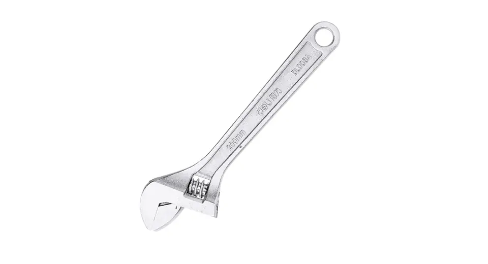 ⁨Klucz nastawny Deli Tools EDL008A, 8" (srebrny)⁩ w sklepie Wasserman.eu