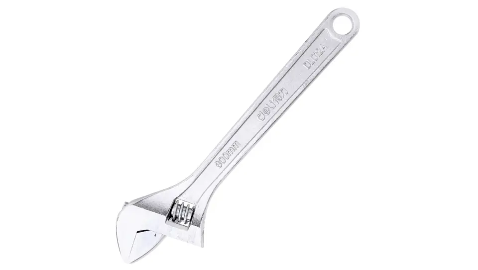 ⁨Klucz nastawny Deli Tools EDL012A, 12" (srebrny)⁩ w sklepie Wasserman.eu