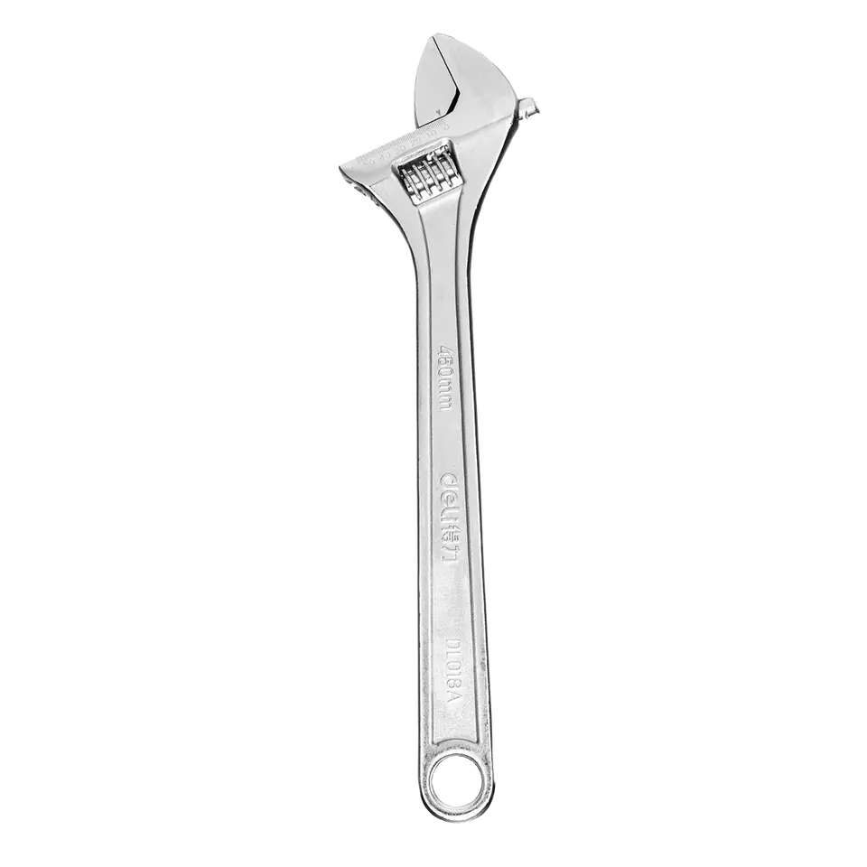⁨Klucz nastawny Deli Tools EDL018A, 18" (srebrny)⁩ w sklepie Wasserman.eu