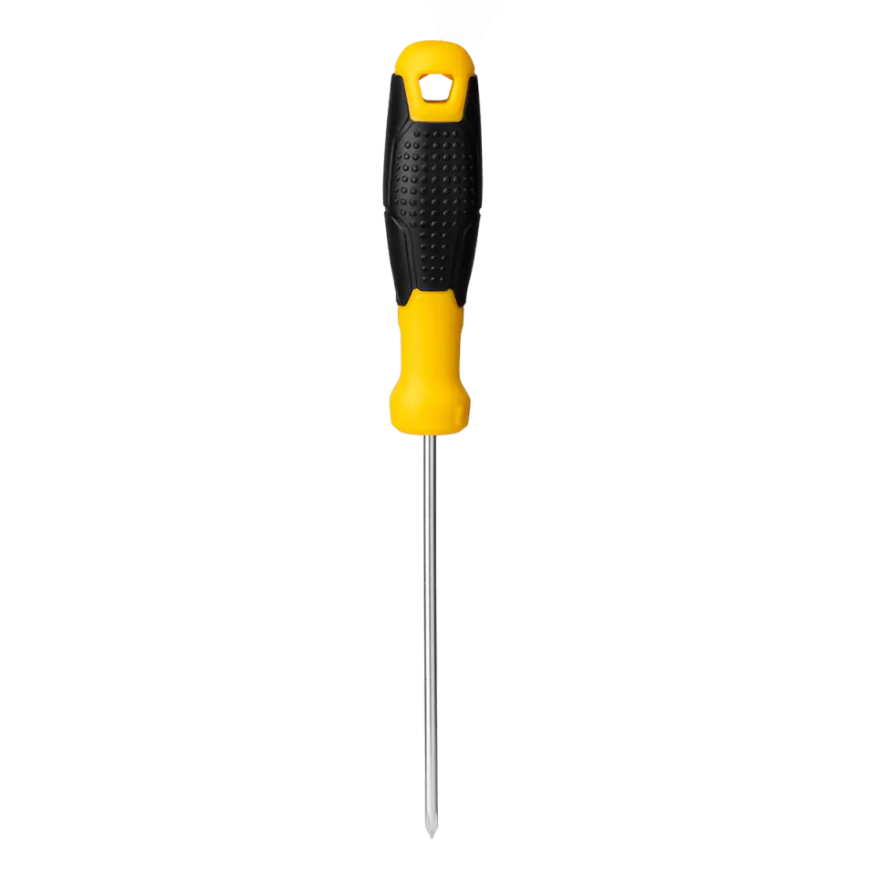 ⁨Wkrętak płaski Deli Tools EDL6331001, 3x100mm (żółty)⁩ w sklepie Wasserman.eu
