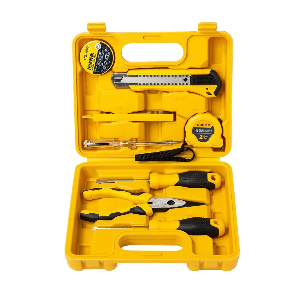 ⁨Zestaw narzędzi Deli Tools EDL1008J, 8 sztuk⁩ w sklepie Wasserman.eu