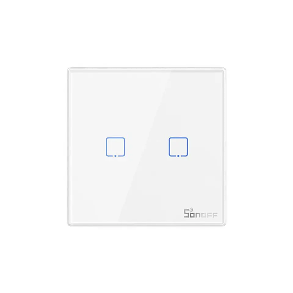 ⁨Wireless Light Switch Sonoff 433MHz T2EU2C-RF (2-channel)⁩ at Wasserman.eu