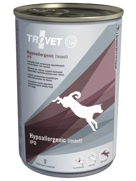 ⁨TROVET IPD Hypoallergenic Insect can 400g dog⁩ at Wasserman.eu