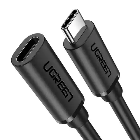 ⁨Przedłużający kabel USB-C 3.1 Gen2 UGREEN, 4K, 100W, 1m (czarny)⁩ w sklepie Wasserman.eu
