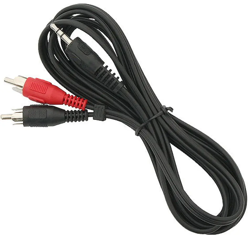 ⁨Kabel Jack 3,5 stereo - 2 wtyki RCA Blow (1.5 m)⁩ w sklepie Wasserman.eu