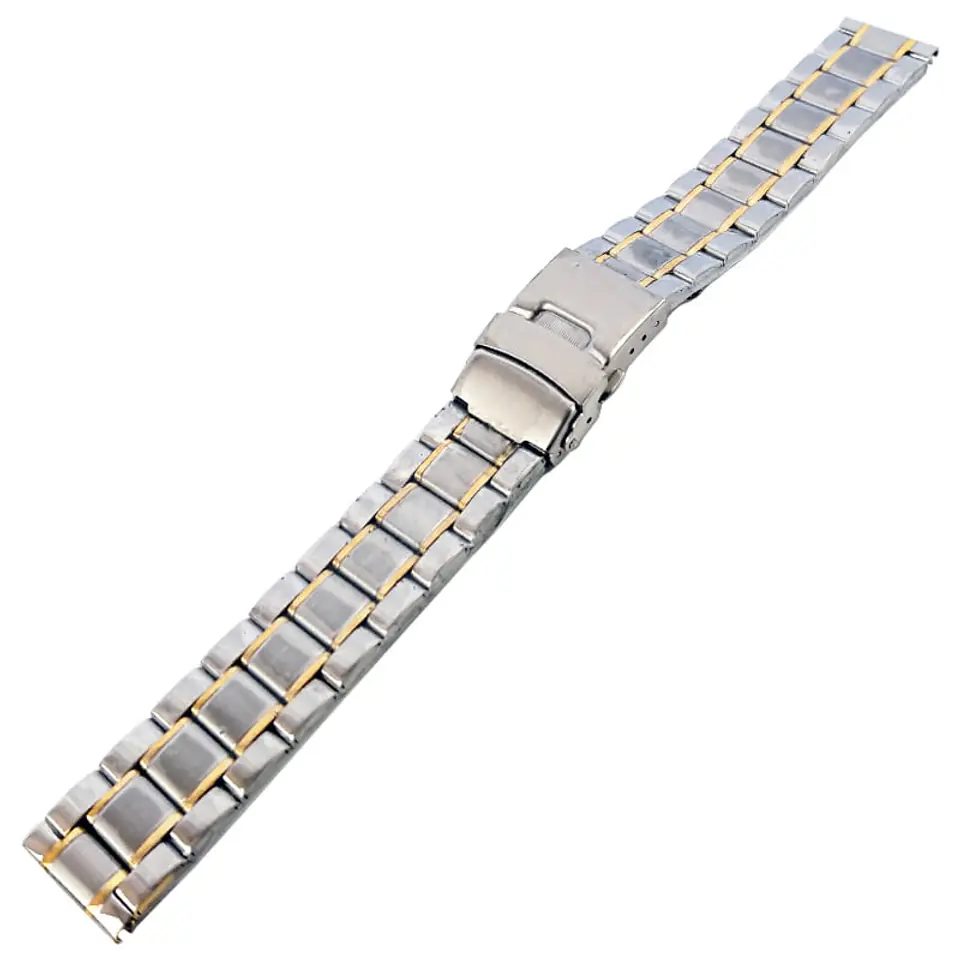 Metal Band 202S bracelet (Model 5, silver-gold, 18 mm) at Wasserman.eu