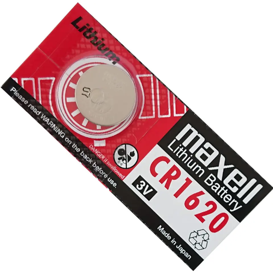 3V CR1620 Maxell lithium battery at Wasserman.eu