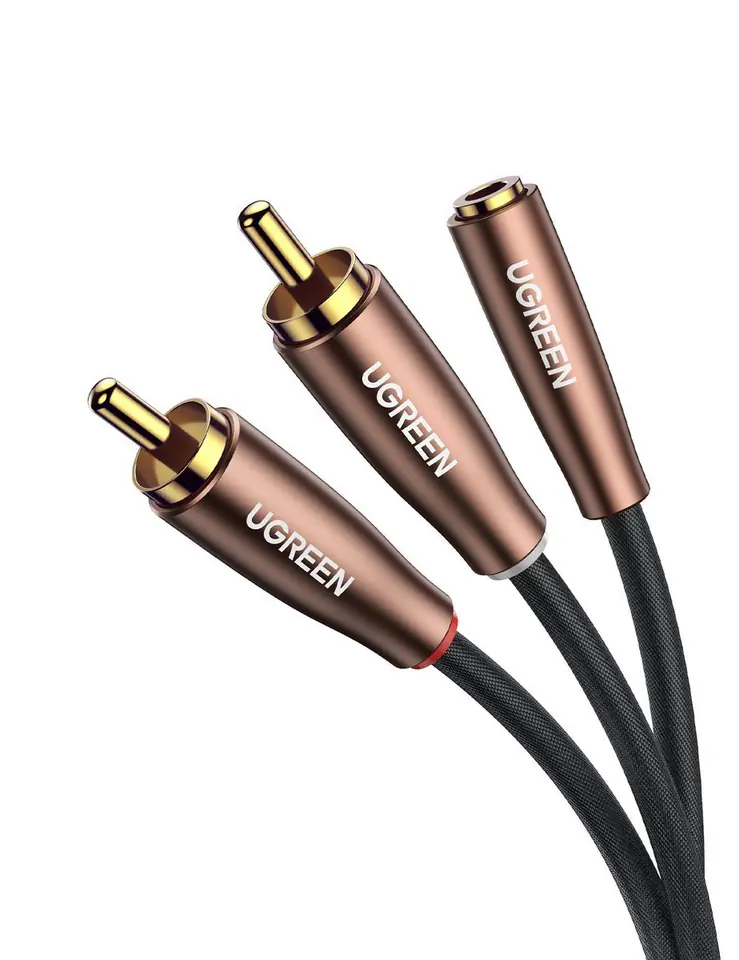 ⁨UGREEN AV198 Cable 2x RCA (Cinch) to jack 3.5mm, 3m⁩ at Wasserman.eu