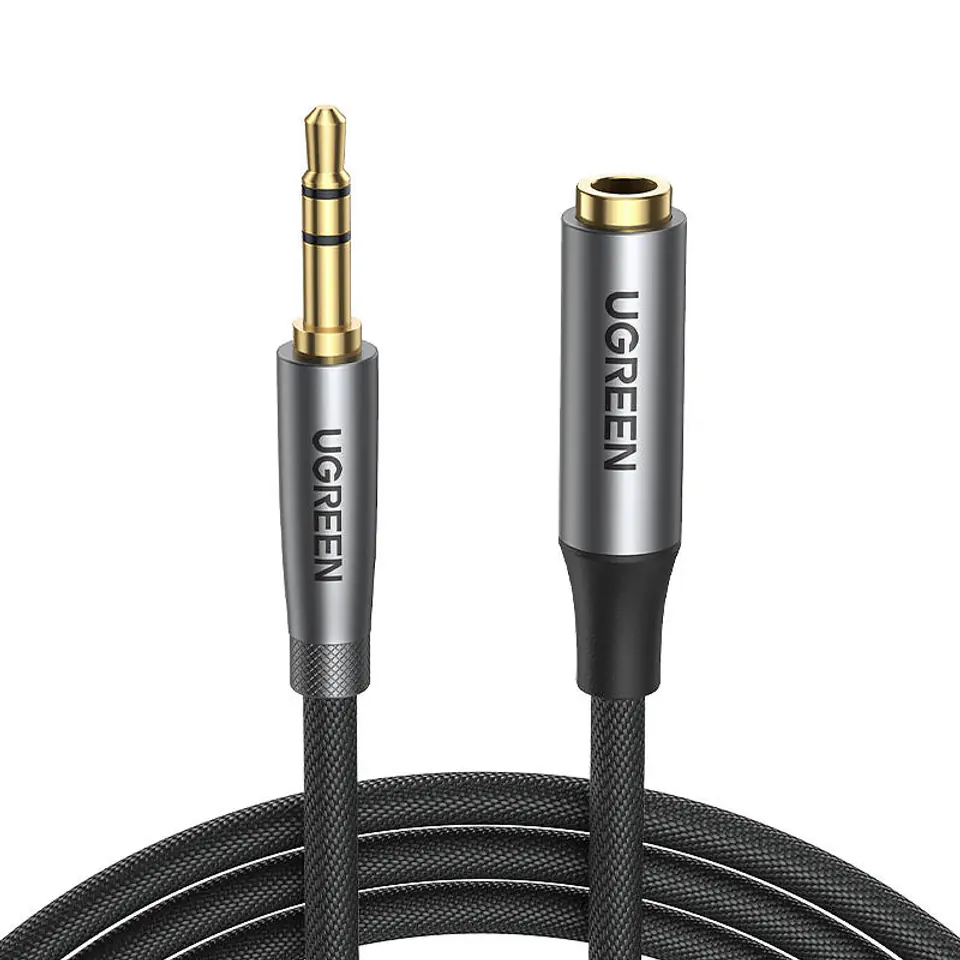 ⁨UGREEN AV190 Audio extension cable AUX jack 3.5mm, 2m (black)⁩ at Wasserman.eu