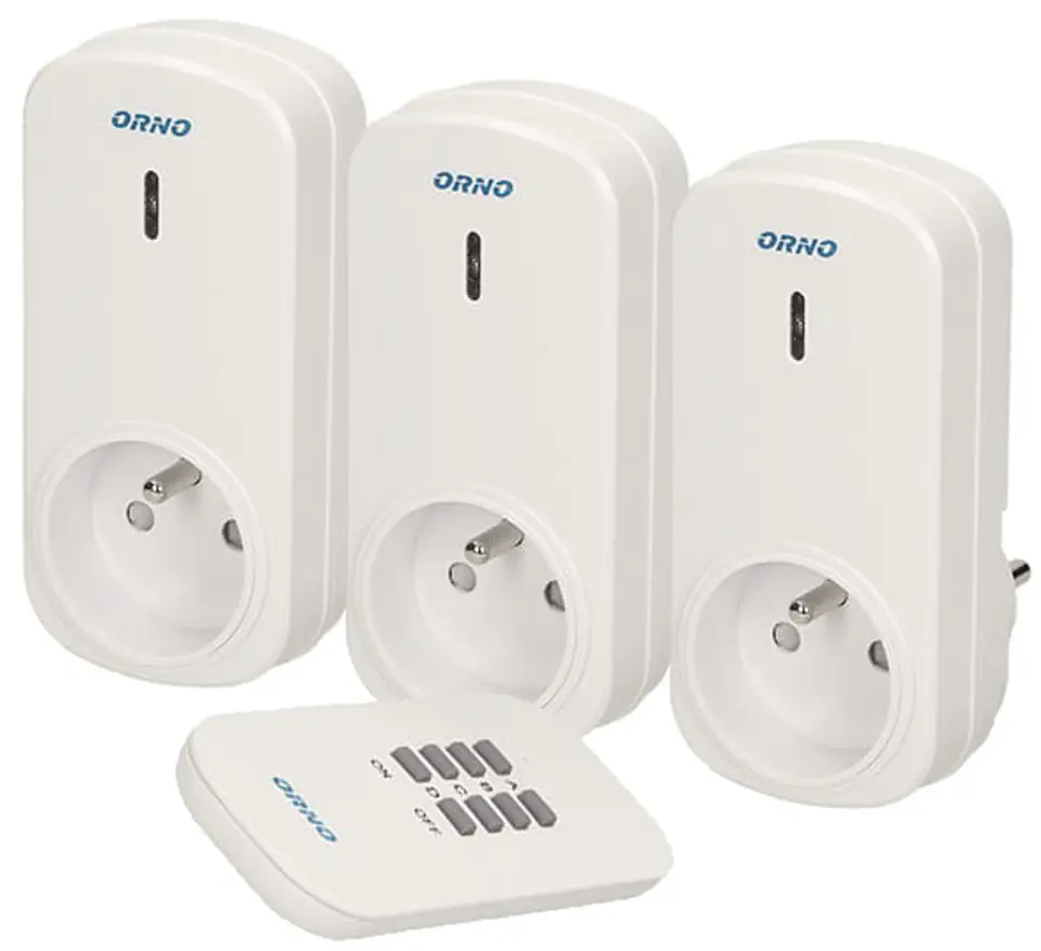 A set of 3 + 1 remote controlled sockets Orno at Wasserman.eu