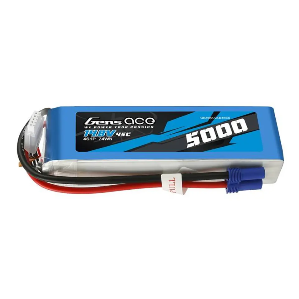 ⁨Akumulator Gens Ace 5000mAh 14.8V 45C 4S1P⁩ w sklepie Wasserman.eu