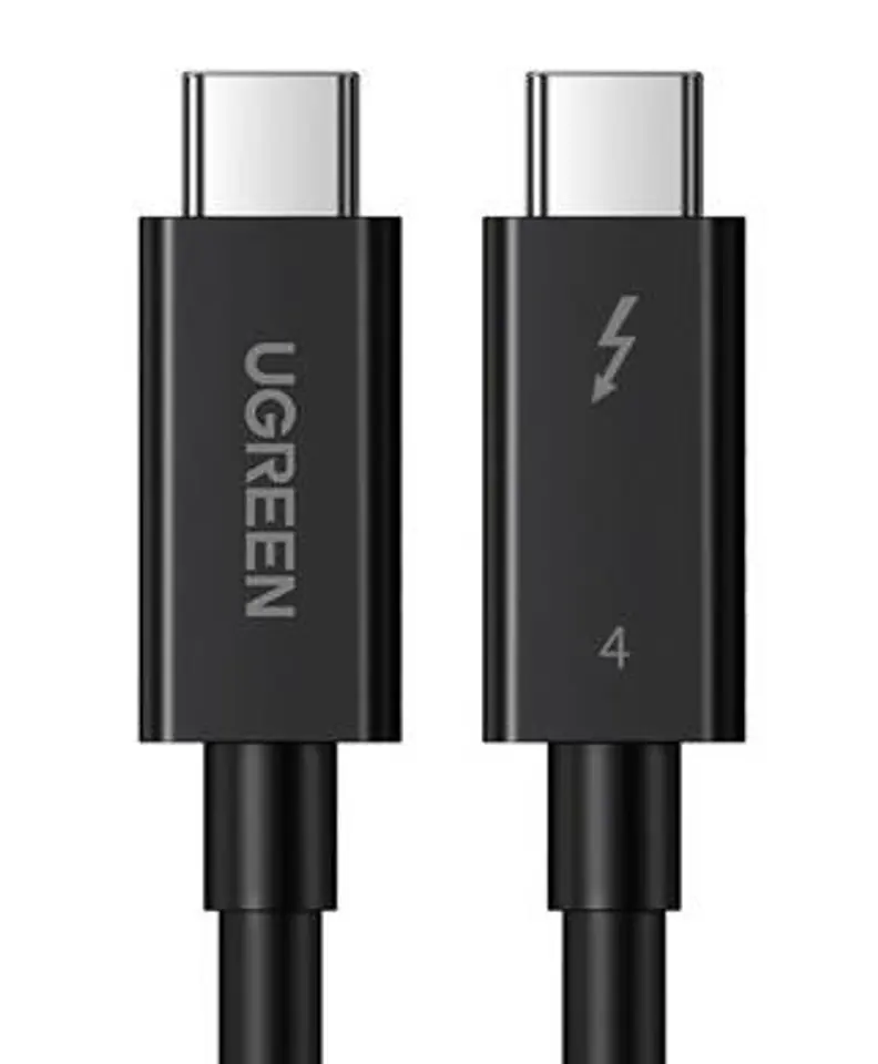 ⁨USB-C to USB-C Cable ugreen US501, Gen3, 100W, 4K, 0.8m (Black)⁩ at Wasserman.eu