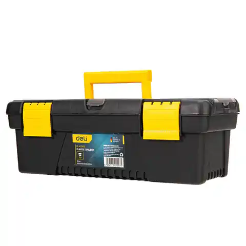 ⁨Deli Tools Toolbox EDL432412, 12'' (yellow)⁩ at Wasserman.eu