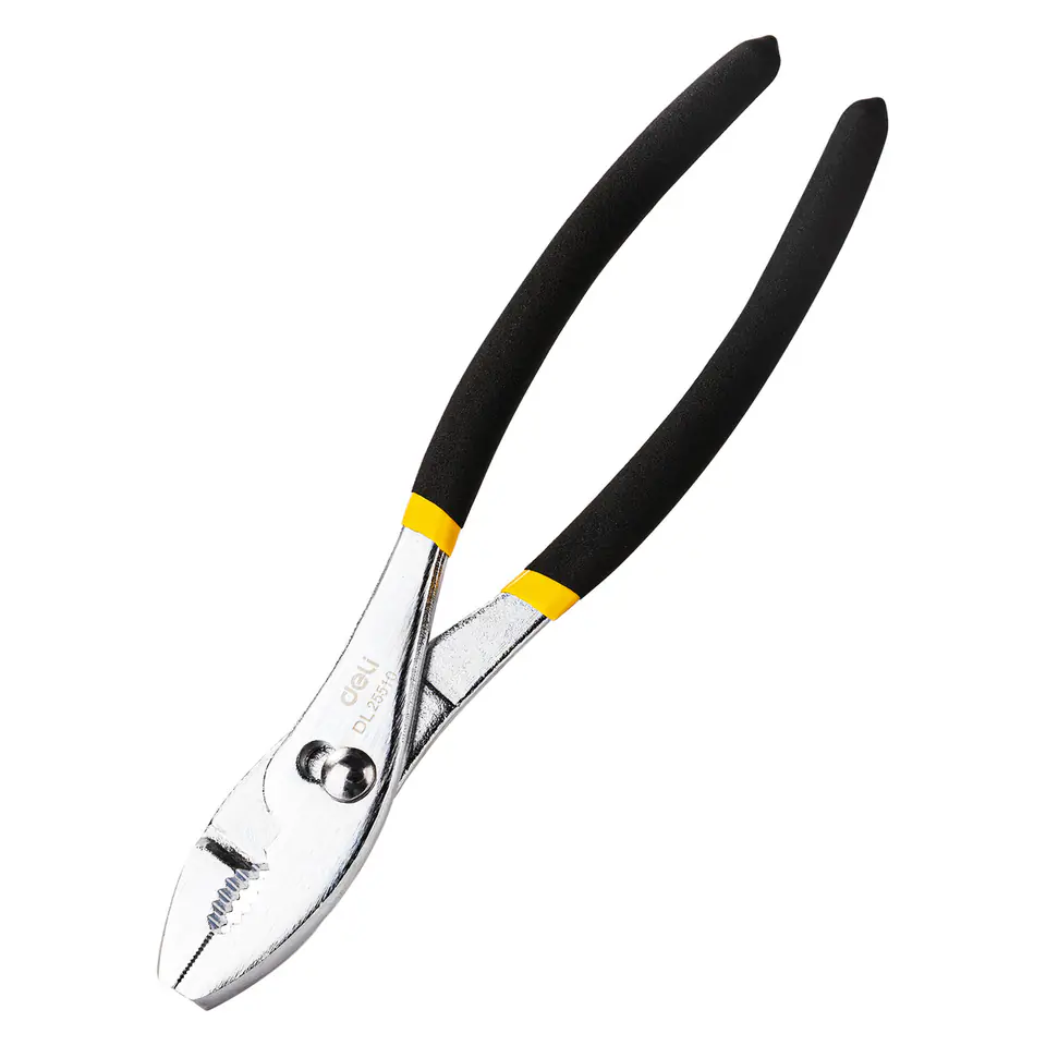 ⁨Szczypce zaciskowe Deli Tools EDL25510, 10'' (czarno-żółte)⁩ w sklepie Wasserman.eu
