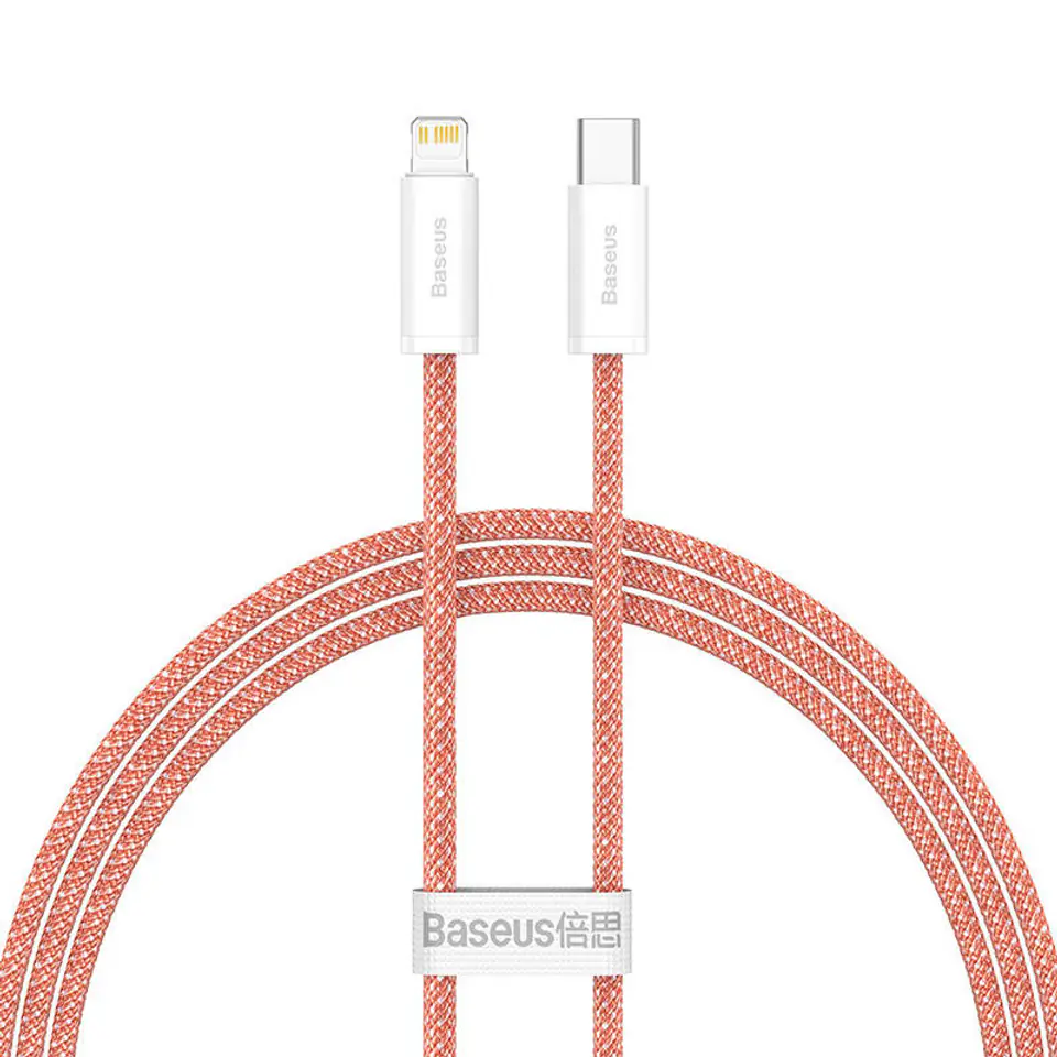 ⁨USB-C to Lightning Baseus Dynamic Series Cable, 20W, 1m (orange)⁩ at Wasserman.eu