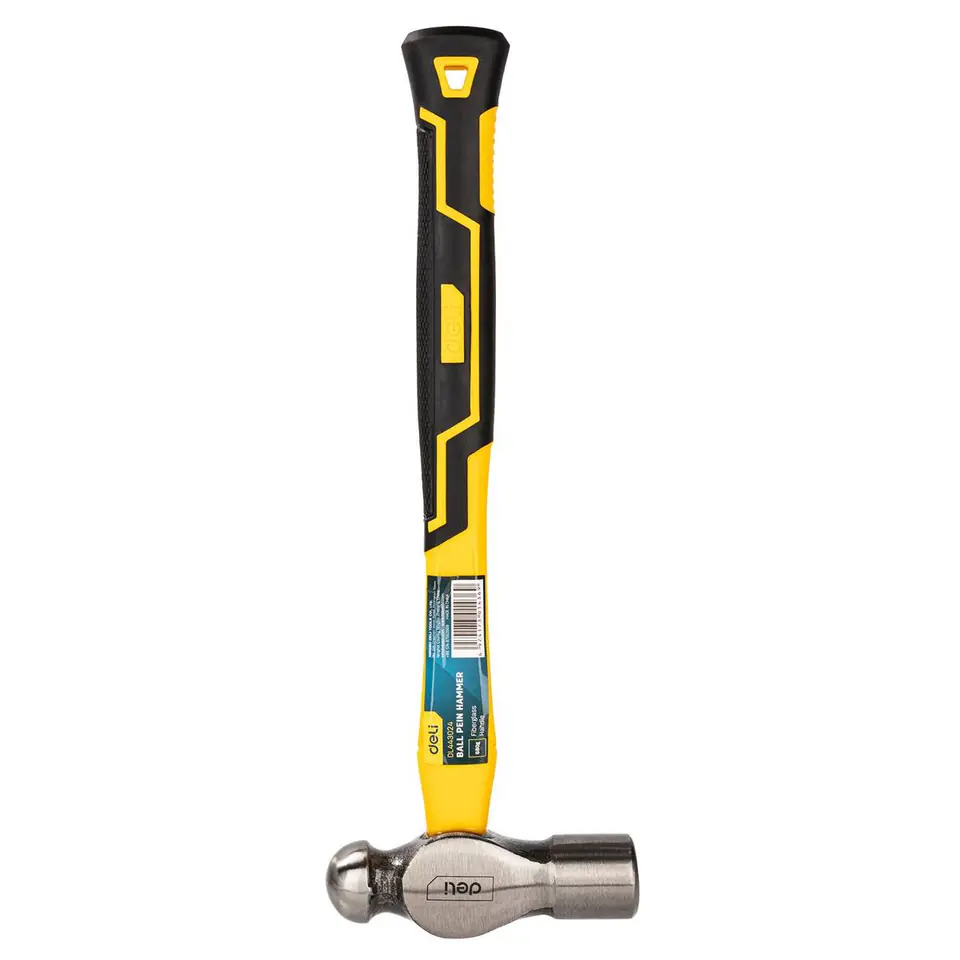 ⁨Sheet metal hammer Deli Tools EDL443024, 0.68kg (yellow)⁩ at Wasserman.eu