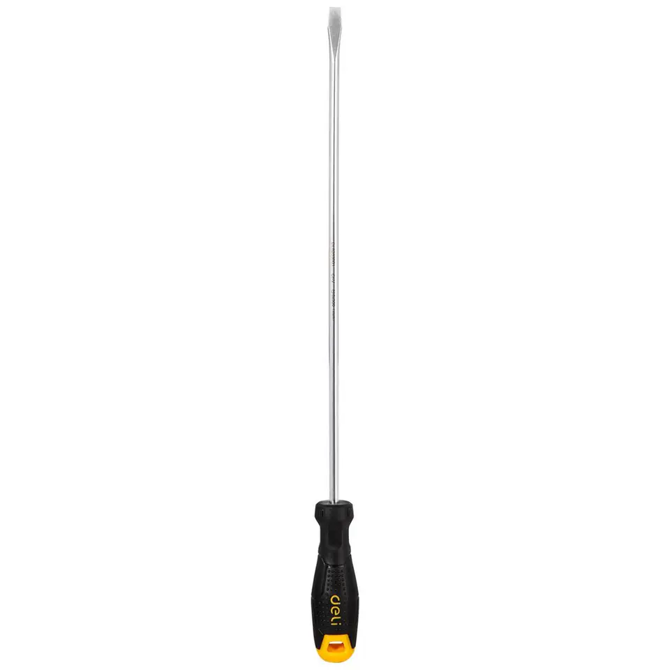 ⁨Slotted screwdriver Deli Tools EDL6263001, 6x300mm (black)⁩ at Wasserman.eu