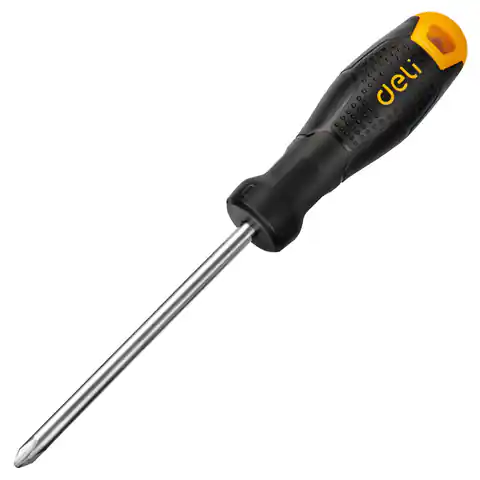 ⁨Phillips screwdriver Deli Tools EDL626150, PH2x150mm (black)⁩ at Wasserman.eu