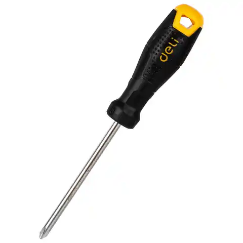 ⁨Phillips screwdriver Deli Tools EDL626100, PH2x100mm (black)⁩ at Wasserman.eu