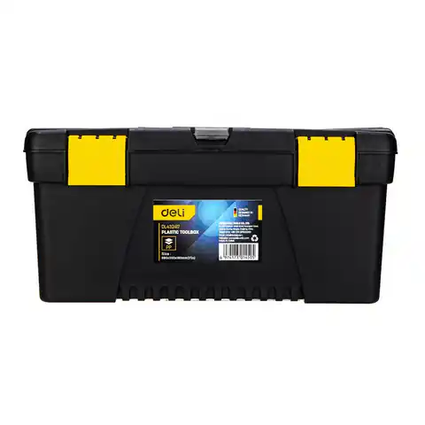 ⁨Deli Tools Toolbox EDL432417, 15'' (yellow)⁩ at Wasserman.eu